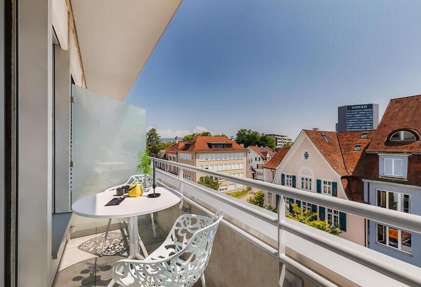 带露台的单人间, Visionapartments Basel Nauenstrasse Contactless Check In