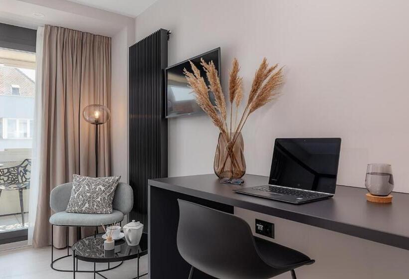 带露台的标准工作室, Visionapartments Basel Nauenstrasse Contactless Check In