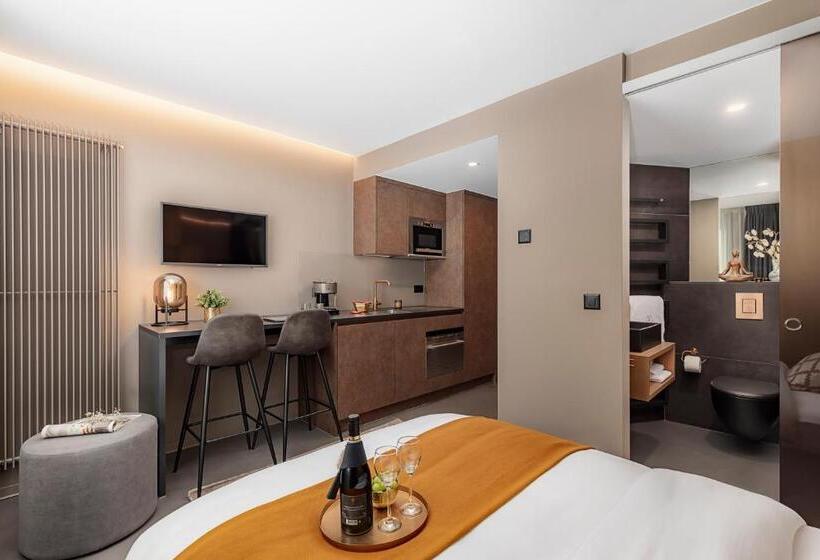 带露台的标准工作室, Visionapartments Basel Nauenstrasse Contactless Check In