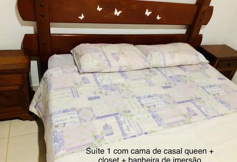 １ベッドルームハウス, Aconchego Na Montanha Com Banheira De Imersão E 5 Suítes 7,5km Do Centro águas De Lindóia