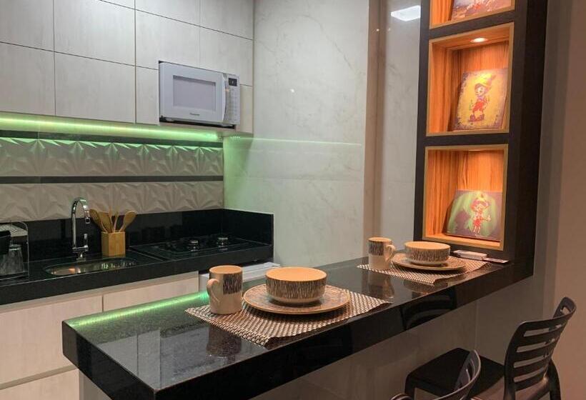 침실 1개 바다 전망 아파트, Presidential Suite Na Orla Da Praia Da Costa