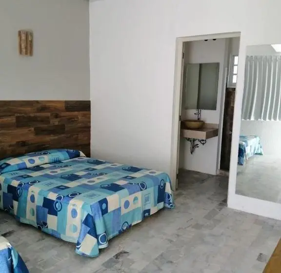 اتاق استاندارد با چشم‌انداز دریا, Villa Mexicana Puerto Escondido