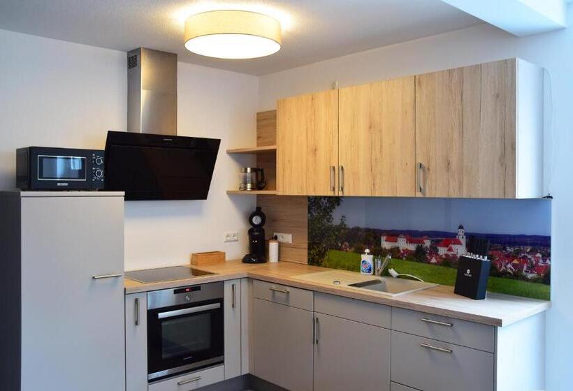 דירה בת חדר שינה 1 עם מרפסת, Herberge Bärenschenke