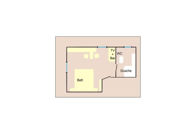 غرفة قياسية مزوَّدة بتراس, Numero1 Pension Und Cafe