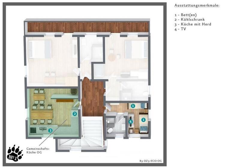 غرفة إقتصادية, Numero1 Pension Und Cafe