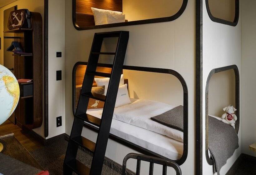 غرفة قياسية سرير بطابقين, 25hours Hotel Hamburg Hafencity