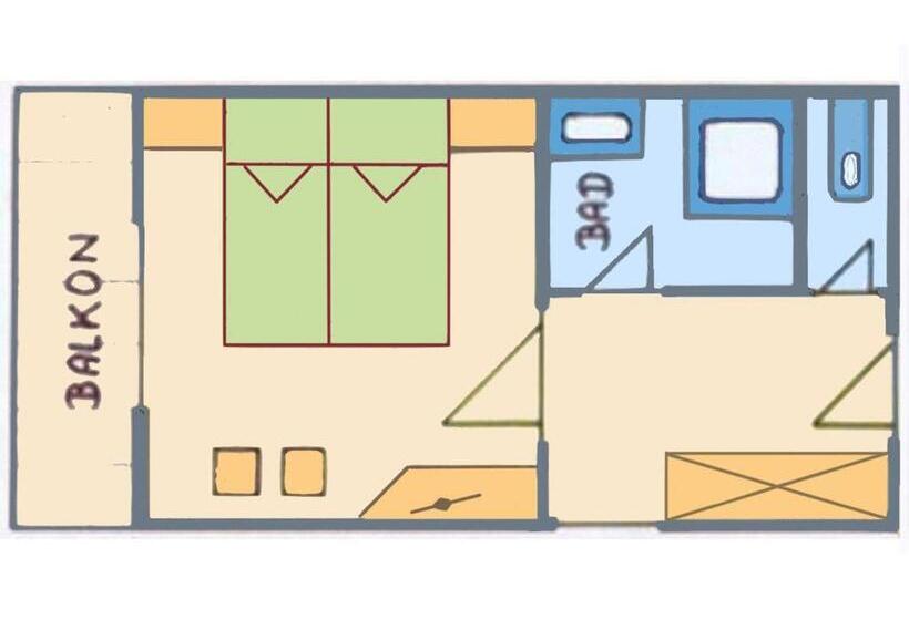 Номер Стандарт Индивидуальный с Балконом, Kitzspitz