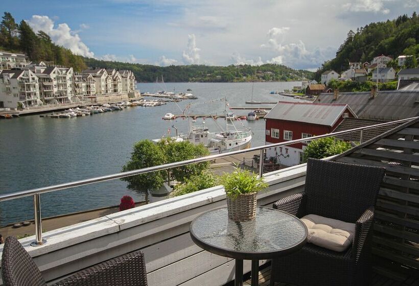 バルコニーつきオーシャンビュースーペリアルーム, Tvedestrand Fjordhotell   Unike Hoteller