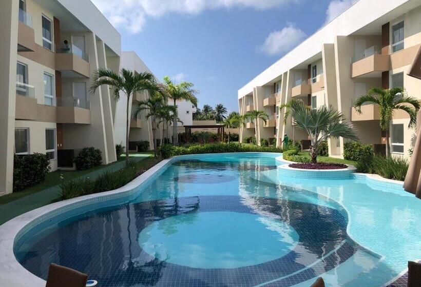 침실 2개 아파트, Porto Smeralda Guarajuba 100m Praia