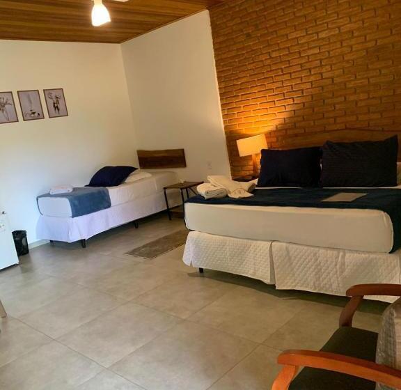 带景观的三人标准房间, Aconchego Da Bocaina