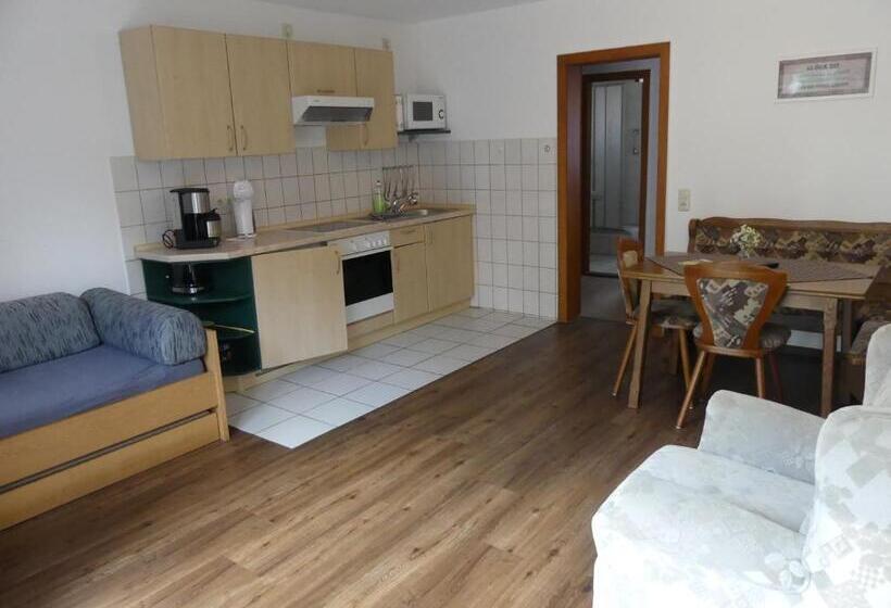 شقة غرفة واحدة مزودة بتراس, Gästehaus Bommelsen