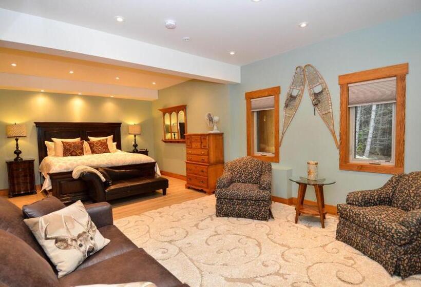 חדר דחוקס עם מיטת קינג, Golden Acres Mountain Lodge