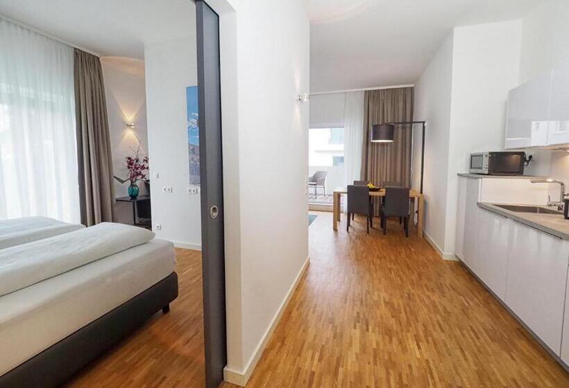 דירה בת חדר שינה 1 עם מרפסת, Apparthotel Rivers Passau