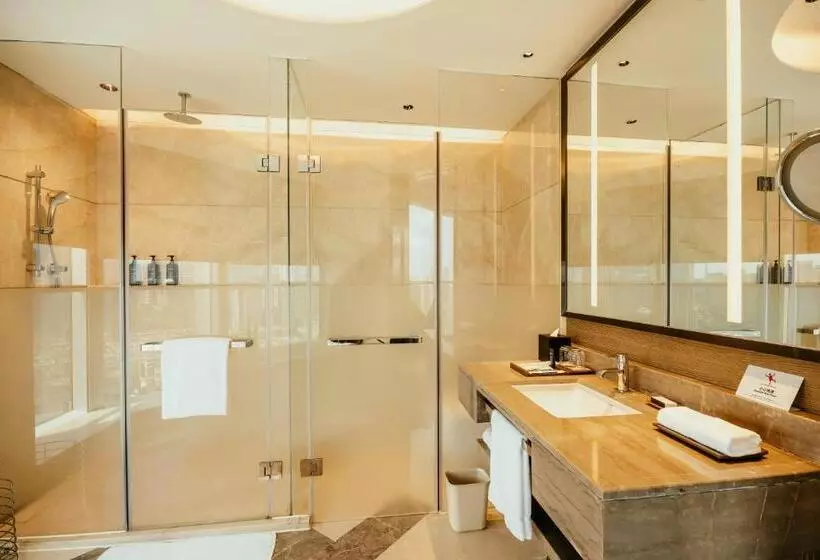 キングサイズベッドのデラックスルーム, Sheraton Guangzhou
