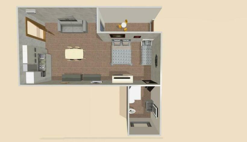 استودیو استاندارد با بالکن, B&b Le Mansarde