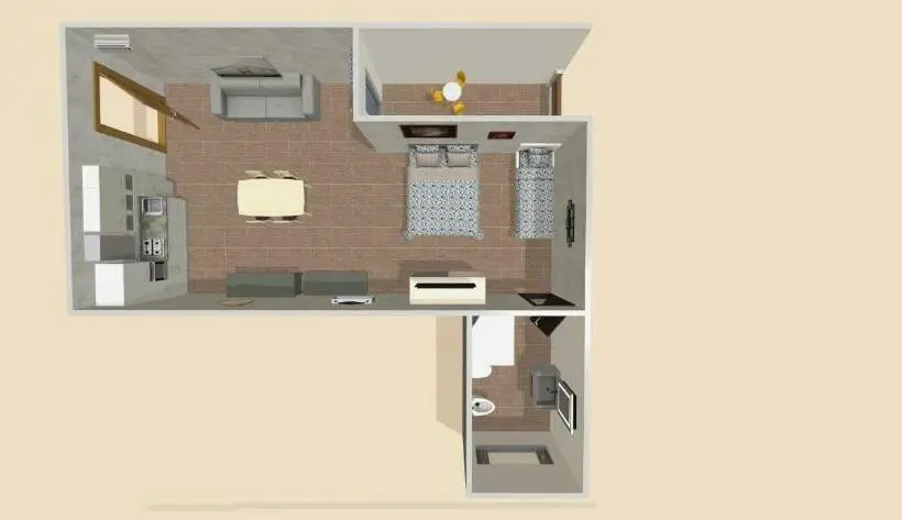استودیو استاندارد با بالکن, B&b Le Mansarde