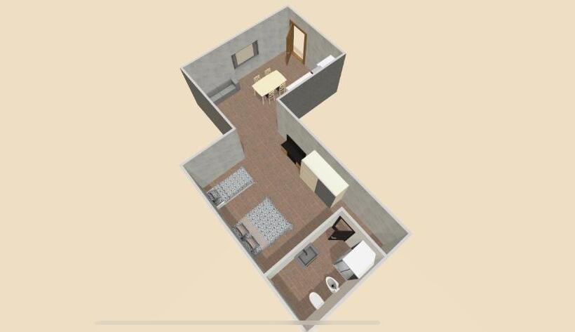 استودیو استاندارد با چشمانداز باغ, B&b Le Mansarde