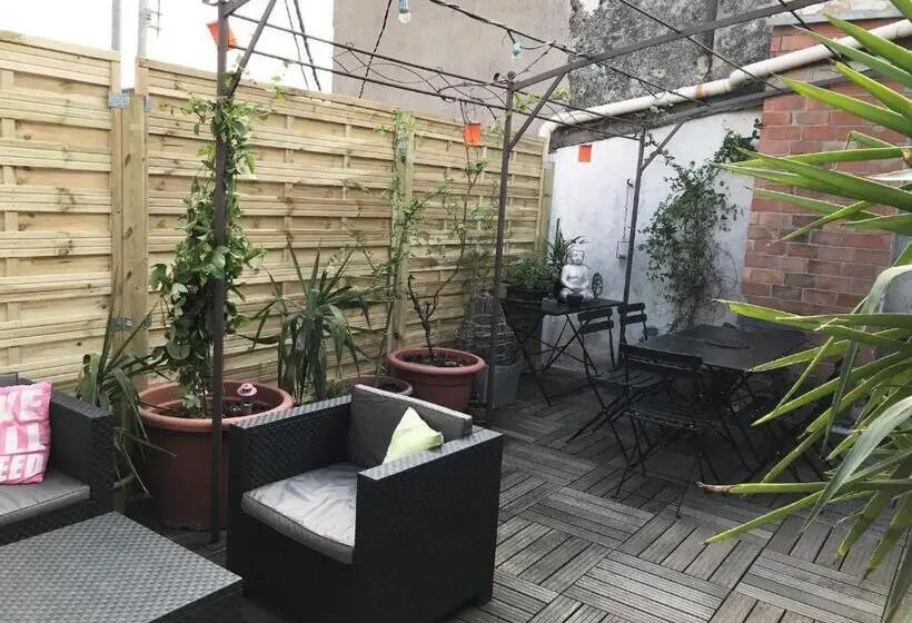 Standard-huone Terassi, Chambre Indépendante Avec Sdb Terrasse Privative. Centre Ville