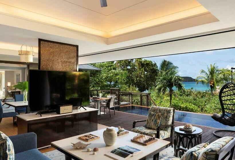 فيلا غرفتين نوم مطلة على البحر, Raffles Seychelles