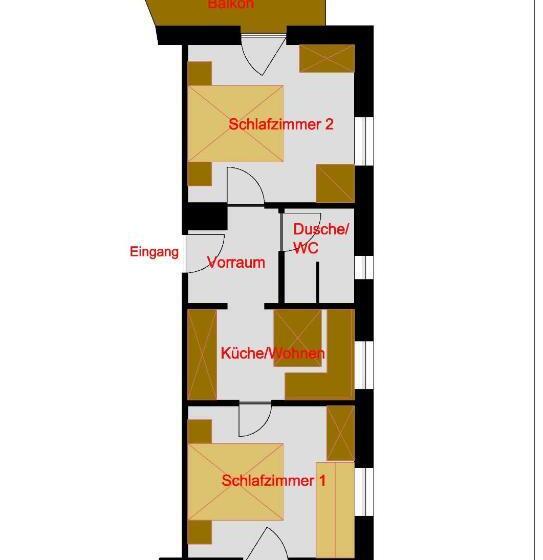 침실 2개 아파트, Nonas B&b