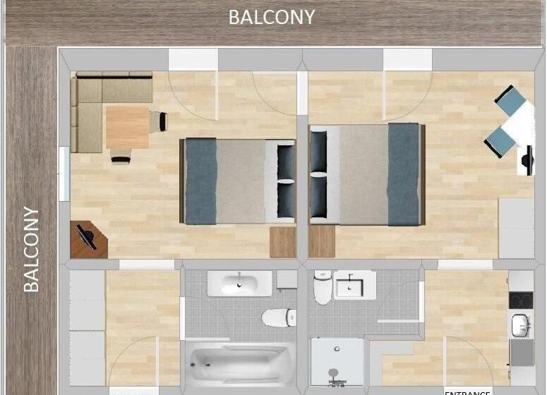 Апартаменты 2 Спальни, Kühlerhof