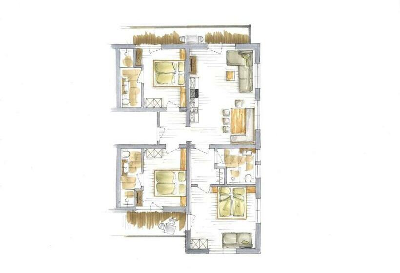 آپارتمان 3 خوابه, Dachsteinblick