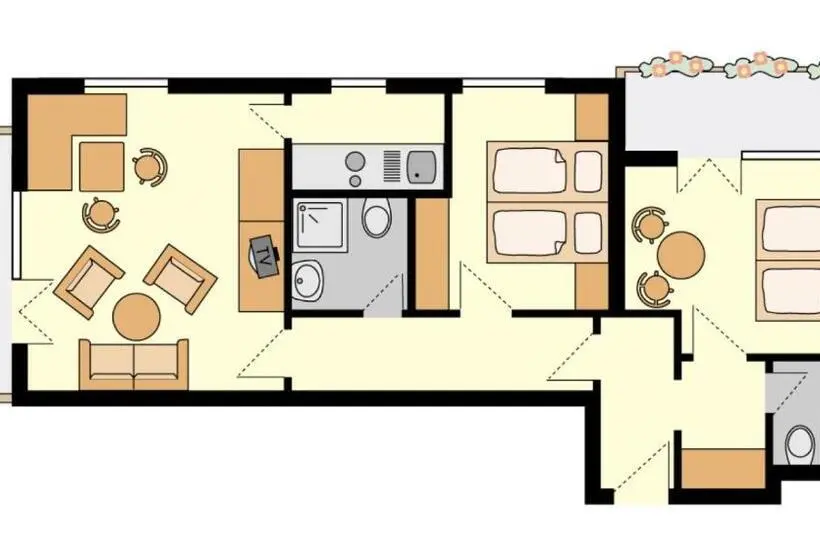 آپارتمان 1 خوابه, Gästehaus Sinz