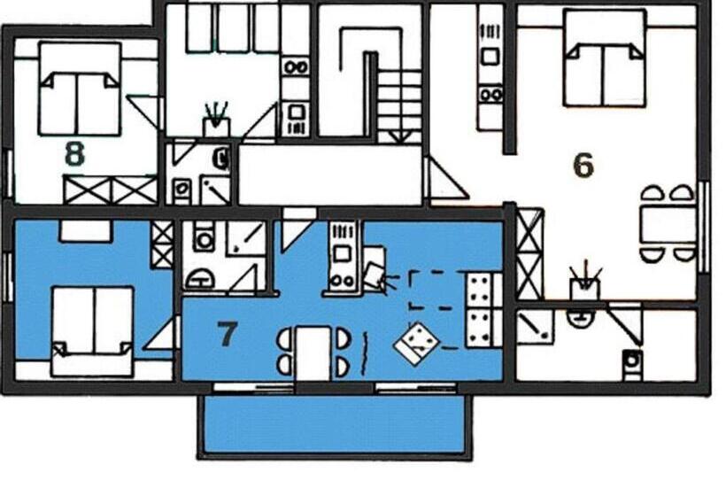 דירה בת חדר שינה 1 עם מרפסת, Seeappartements Bacher