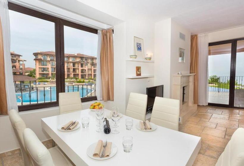 侧面带海景及2个卧室的公寓, Kaliakria Resort