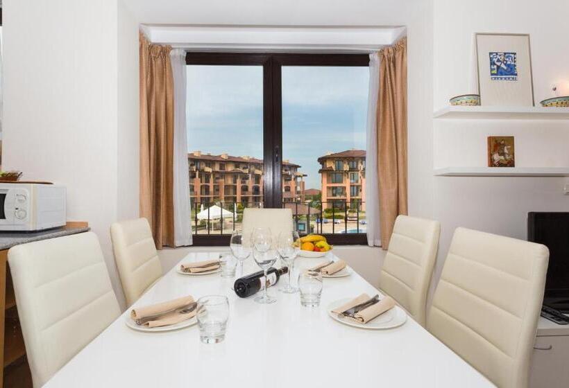 侧面带海景及2个卧室的公寓, Kaliakria Resort