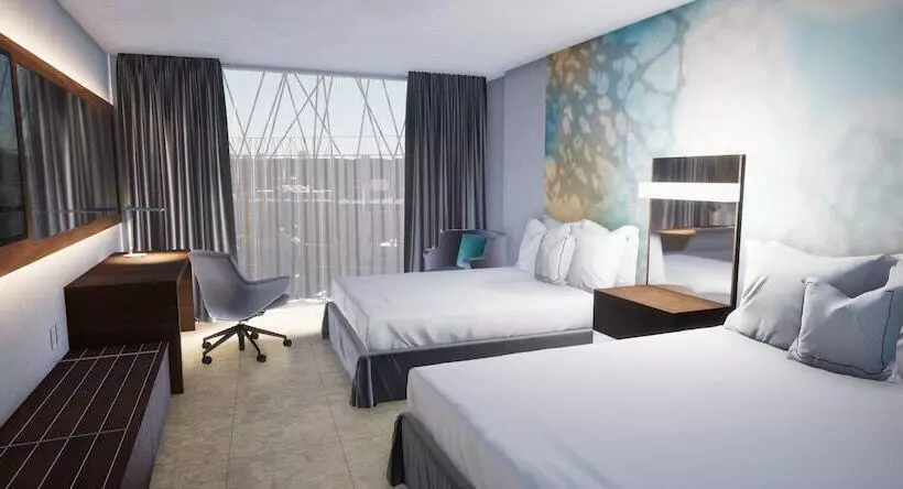 ２ダブルベッドのスタンダードルーム, Courtyard By Marriott Tuxpan Veracruz