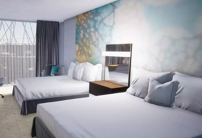 ２ダブルベッドのスタンダードルーム, Courtyard By Marriott Tuxpan Veracruz