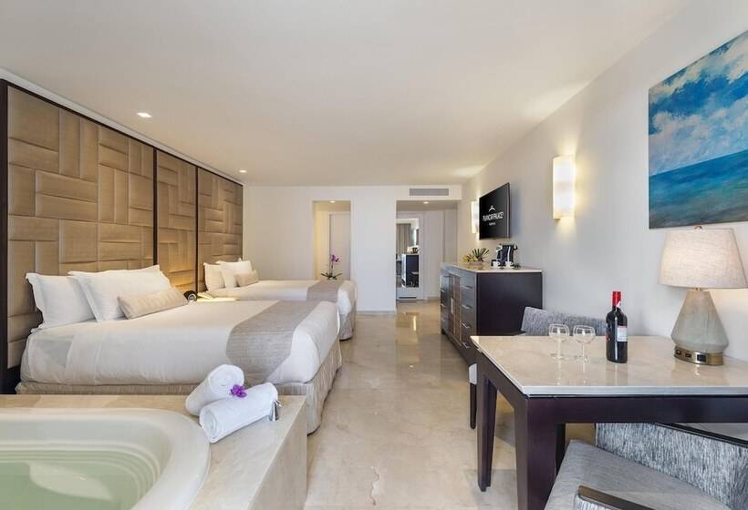 수피리어 룸 측면 바다 전망, Playacar Palace All Inclusive