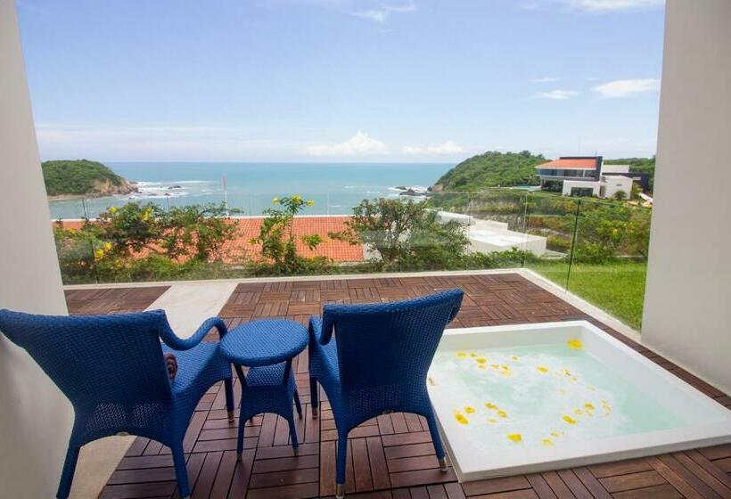 주니어 스위트 킹사이즈 침대, Secrets Huatulco Resort & Spa