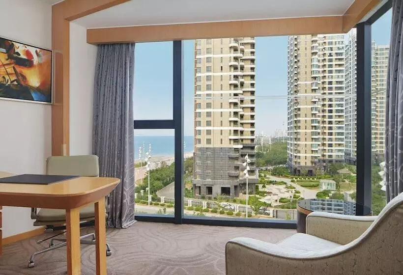 2ダブルベッドのスタンダードルーム, Sheraton Yantai Golden Beach Resort