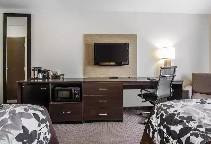 ２ダブルベッドのスタンダードルーム, Sleep Inn & Suites Grand Forks Near Alerus Center
