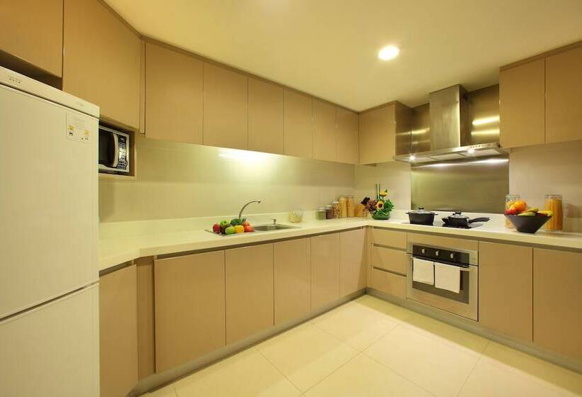 דירת דלוקס 3 חדרי שינה, Somerset Heping Shenyang