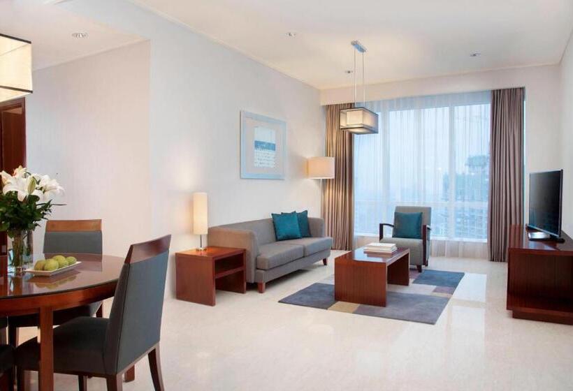 ２ベッドルームのエクゼクティブアパートメント, The Mayflower, Jakarta Marriott Executive Apartments