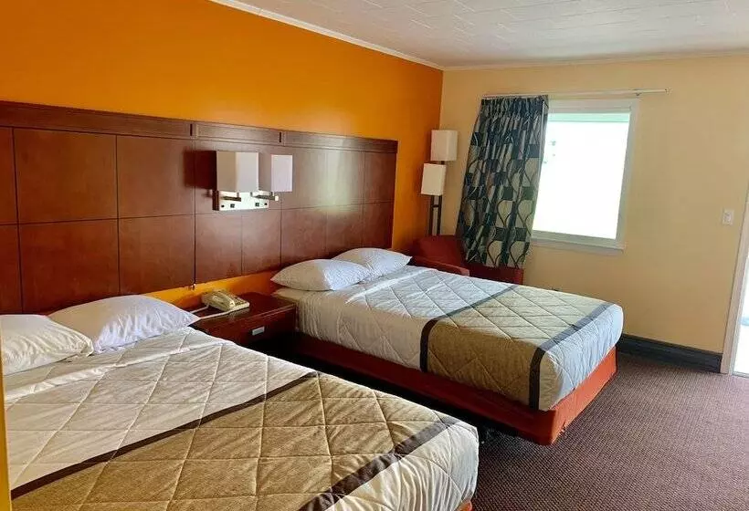 ２ダブルベッドのスタンダードルーム, Budget Inn Mifflintown