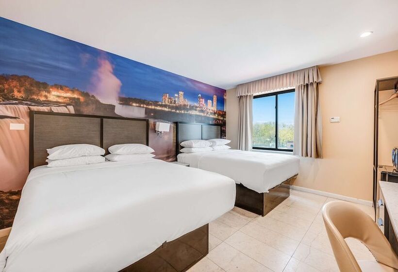 חדר סטנדרט שתי מיטות זוגיות, Knights Inn Brooklyn Sunset Park