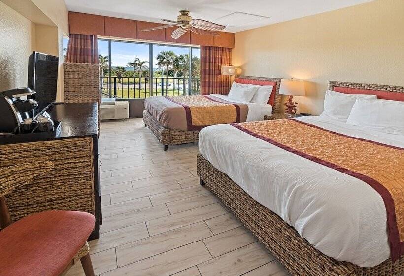 غرفة ديلوكس ذات إطلالة, Royal Inn Beach Hutchinson Island