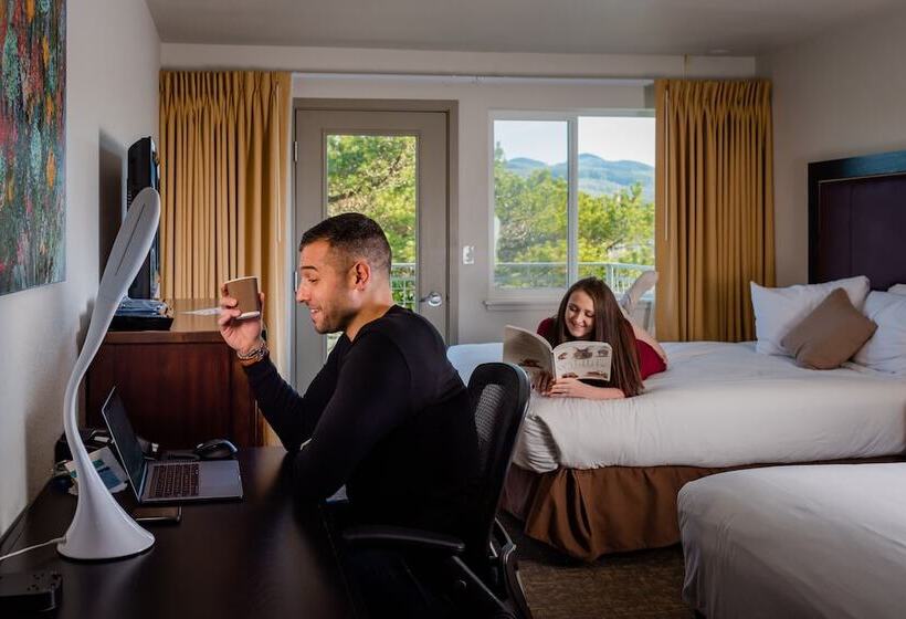 חדר סטנדרט שתי מיטות זוגיות, River Inn At Seaside