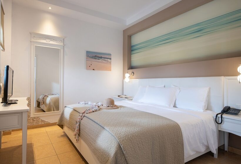 בקתה סטנדרטית עם נוף לים, Antigoni Seaside Resort