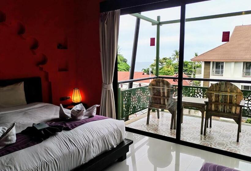 디럭스 룸 바다 전망, Bhundhari Chaweng Beach Resort Koh Samui   Sha Plus