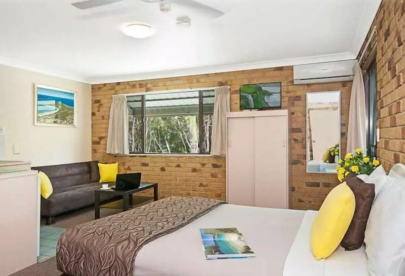 バルコニー付きスタンダードルーム, Byron Bay Side Central Studio Apartments