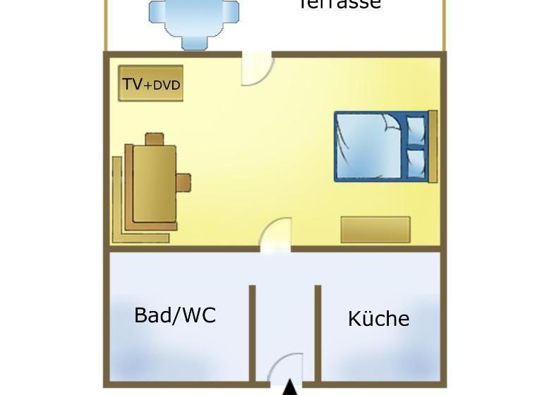 חדר סטנדרט לשלושה עם מרפסת, Barry Memle Directly At The Lake