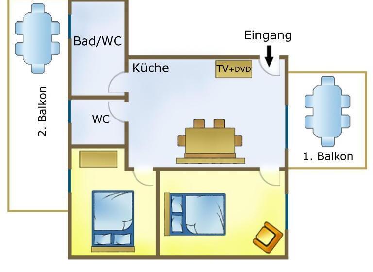 דירה בת חדר שינה 1 עם מרפסת, Barry Memle Directly At The Lake