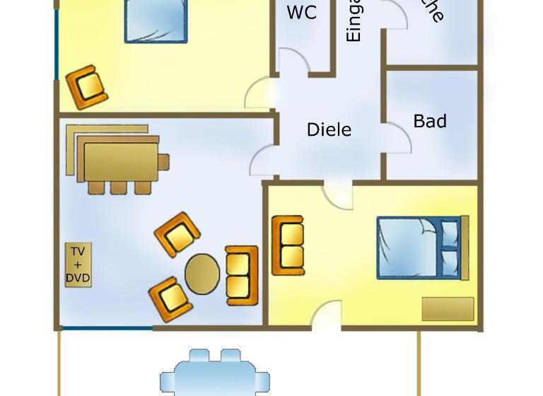 带1个卧室的带阳台的公寓, Barry Memle Directly At The Lake