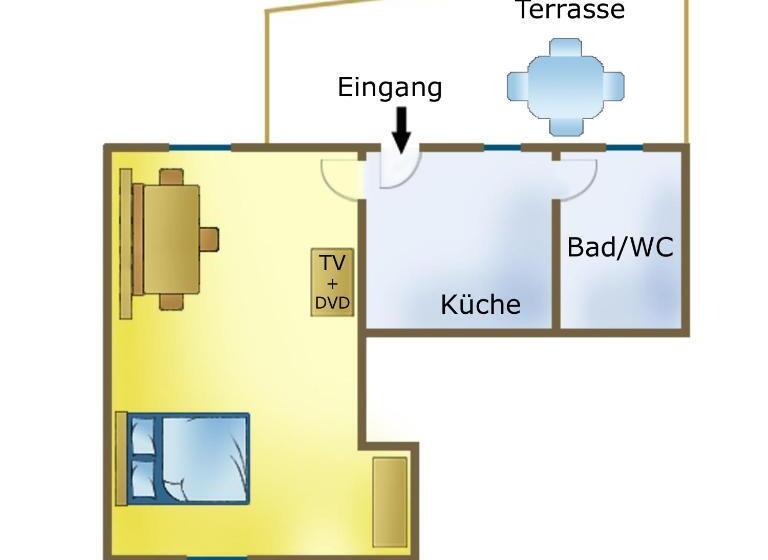带1个卧室的带阳台的公寓, Barry Memle Directly At The Lake
