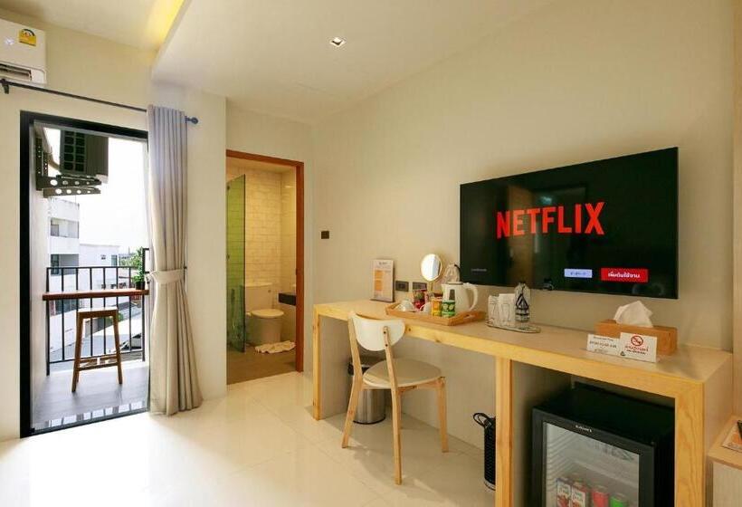 חדר דחוקס עם מיטת קינג, La Pino